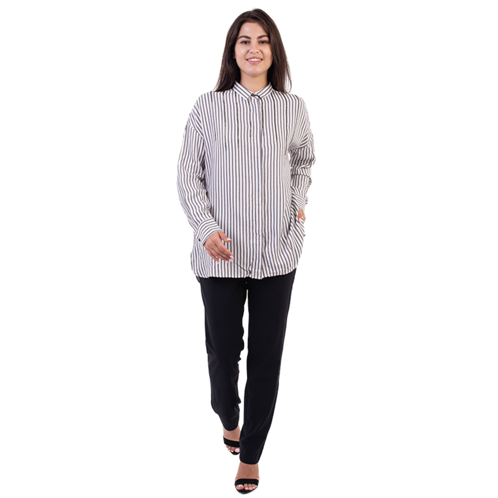 Network Shirt Women size M Dim Gray